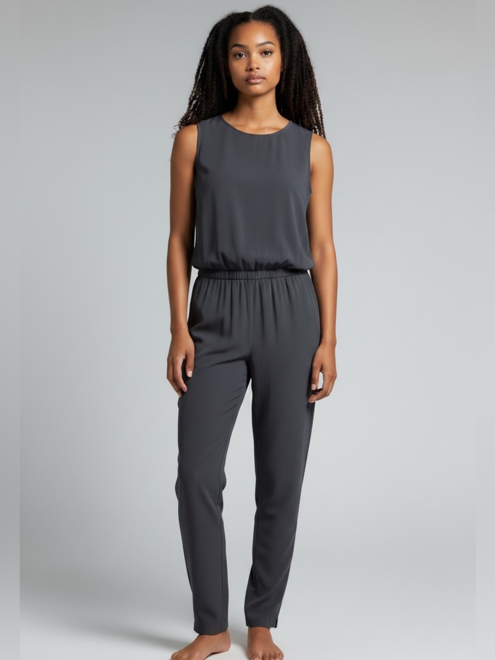 Ports 1961 Crepe Sleeveless Open Side jumpsuit in Slate NWT $1,195.00  - Size 6